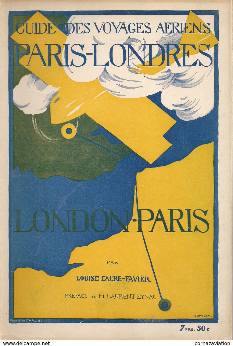 Aviation - Guide Voyages Aériens Paris-Londres - 1921 - 1901-1940