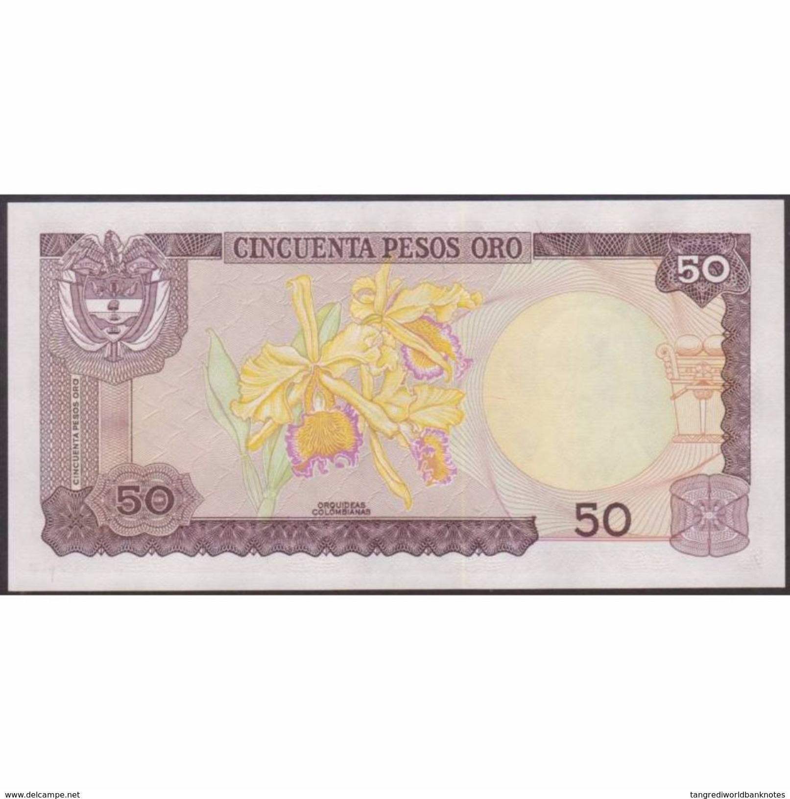 TWN - COLOMBIA 422a2 - 50 Pesos Oro 7.8.1981 UNC - Colombia