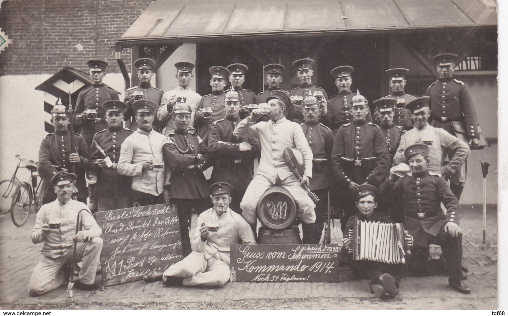 Aurich Foto Karte Carte Photo WK1 WW1 Soldaten 1914 Militaria - Aurich