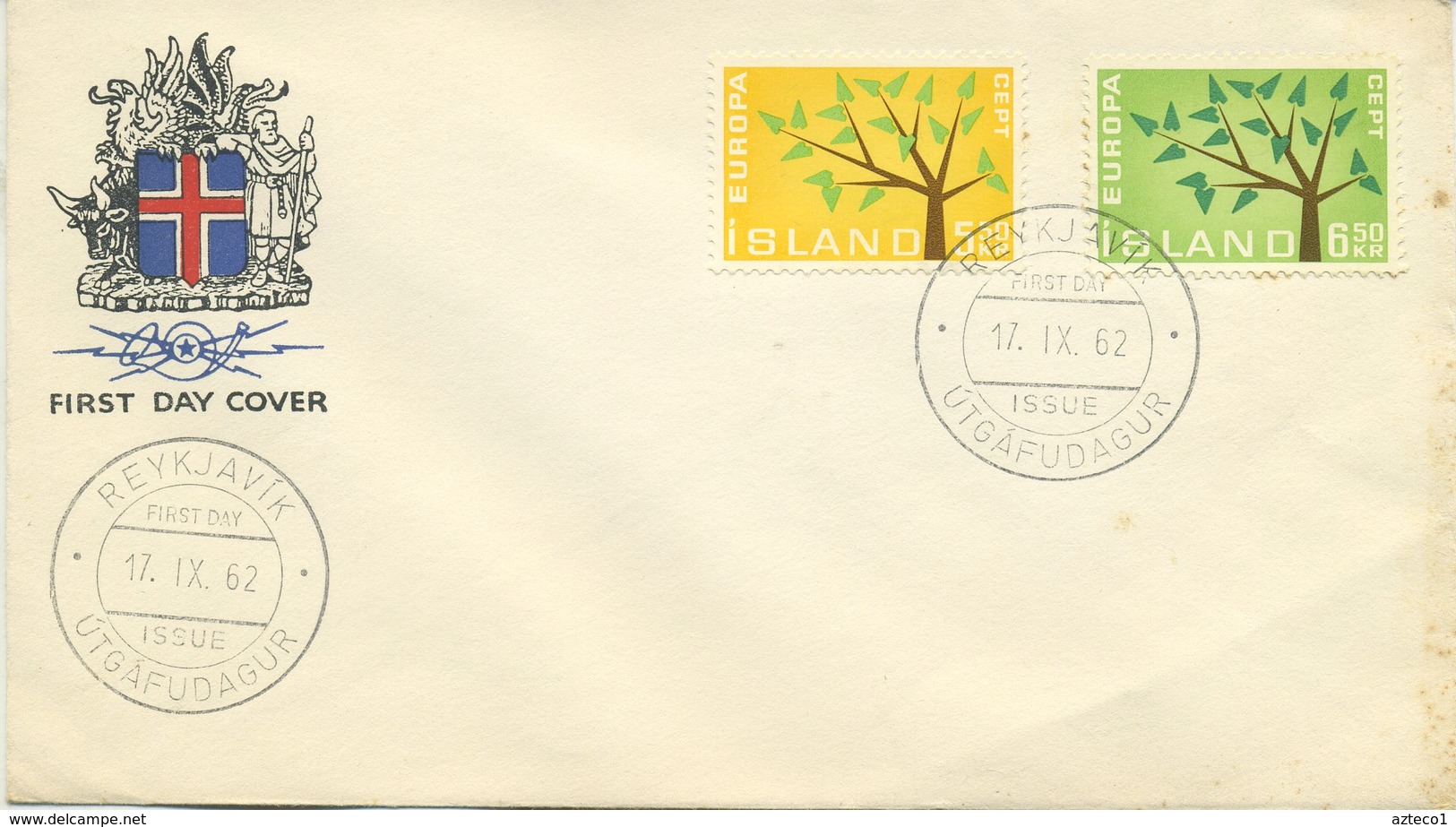 ISLANDA - FDC 1962  - EUROPA UNITA - CEPT - FDC