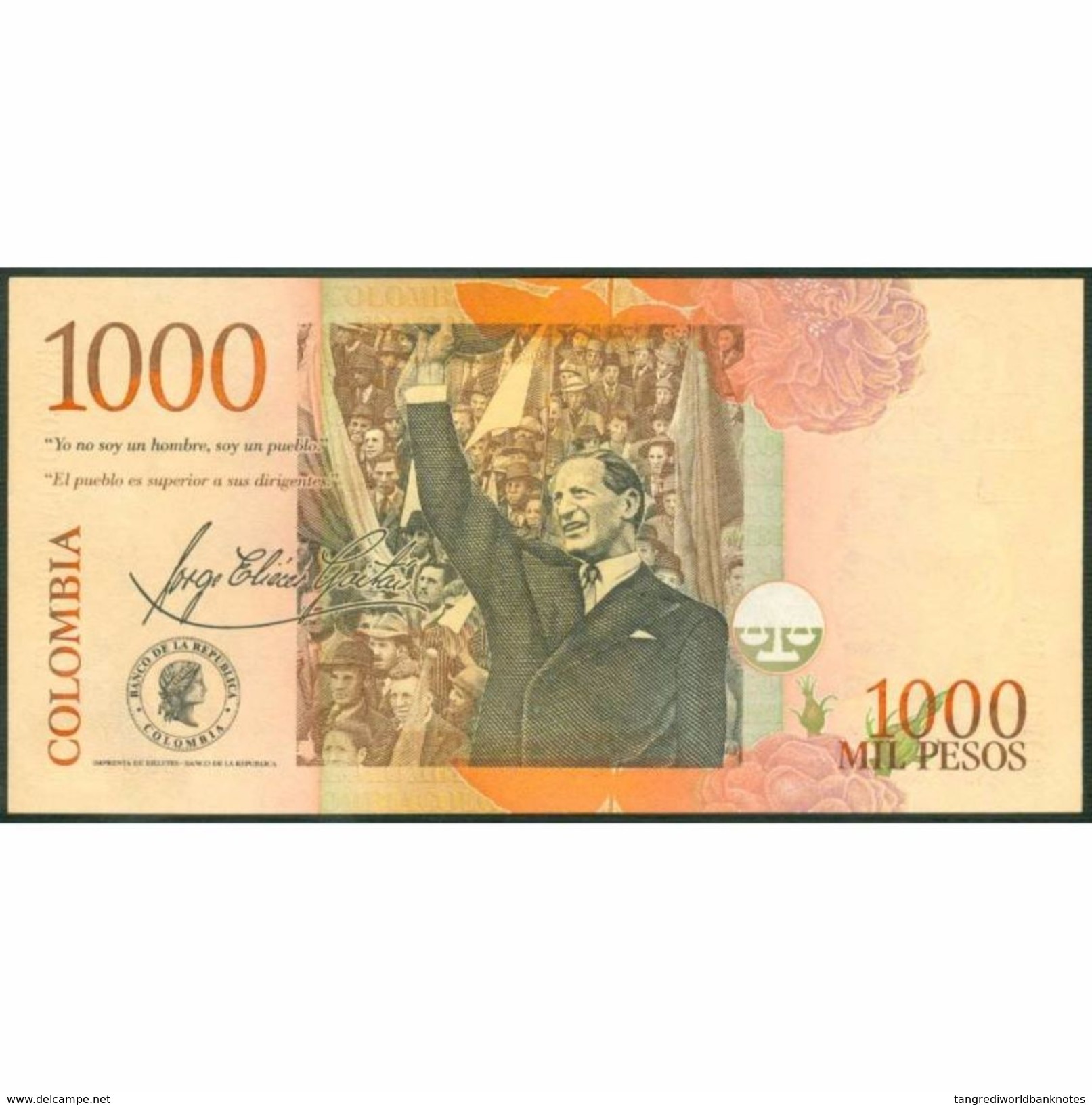 TWN - COLOMBIA 450a - 1000 1.000 Pesos 7.8.2001 UNC - Colombia