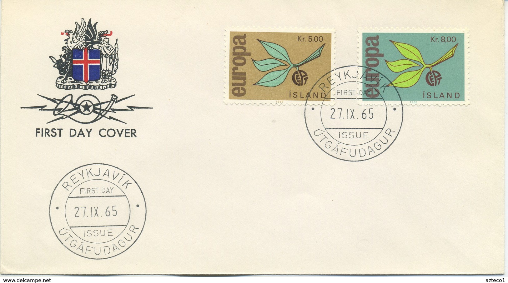 ISLANDA - FDC 1965  - EUROPA UNITA - CEPT - FDC