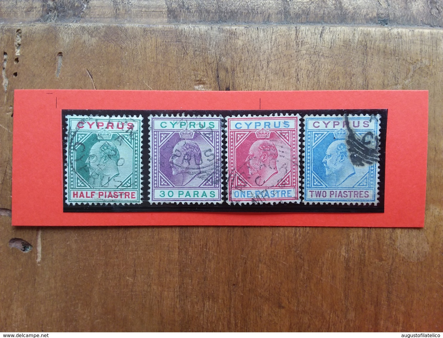 EX COLONIE INGLESI - CIPRO - Re Edoardo VII Nn. 34/37 Timbrati + Spese Postali - Cyprus (...-1960)