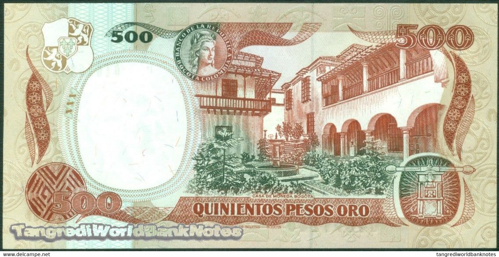 TWN - COLOMBIA 431d - 500 Pesos Oro 12.10.1990 UNC - Colombie