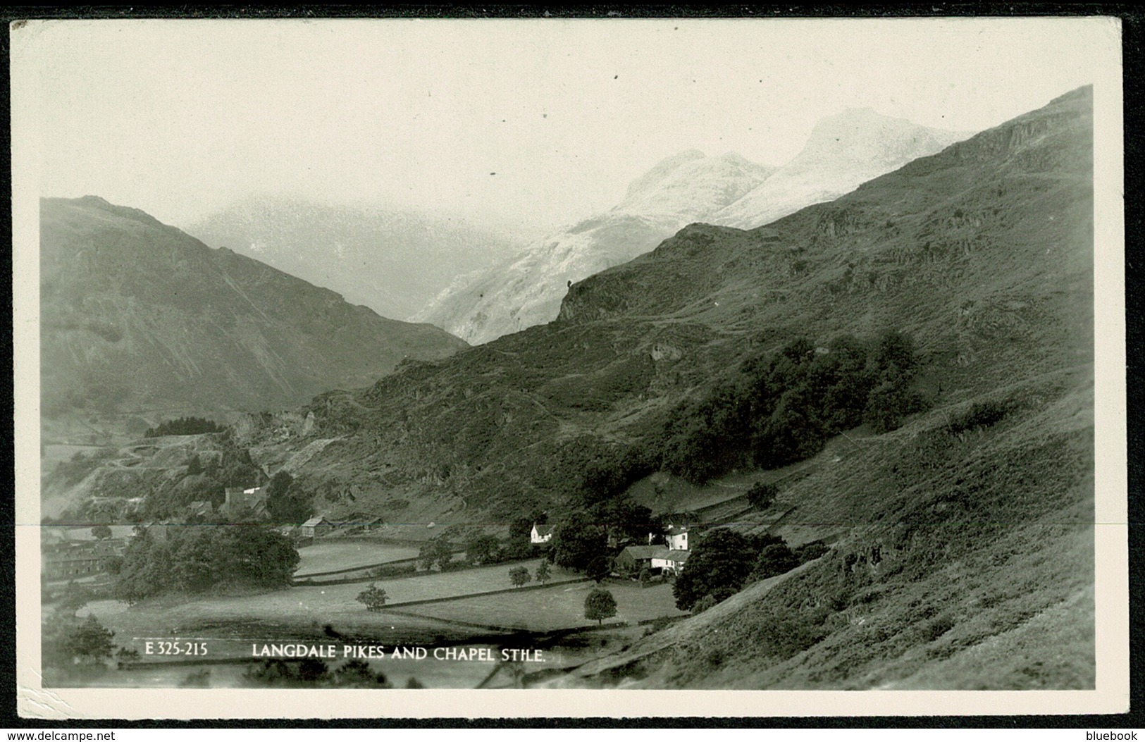 Ref 1251 - Real Photo Postcard - Langdale Pikes & Chapel Stile - Lake District Cumbria - Other & Unclassified