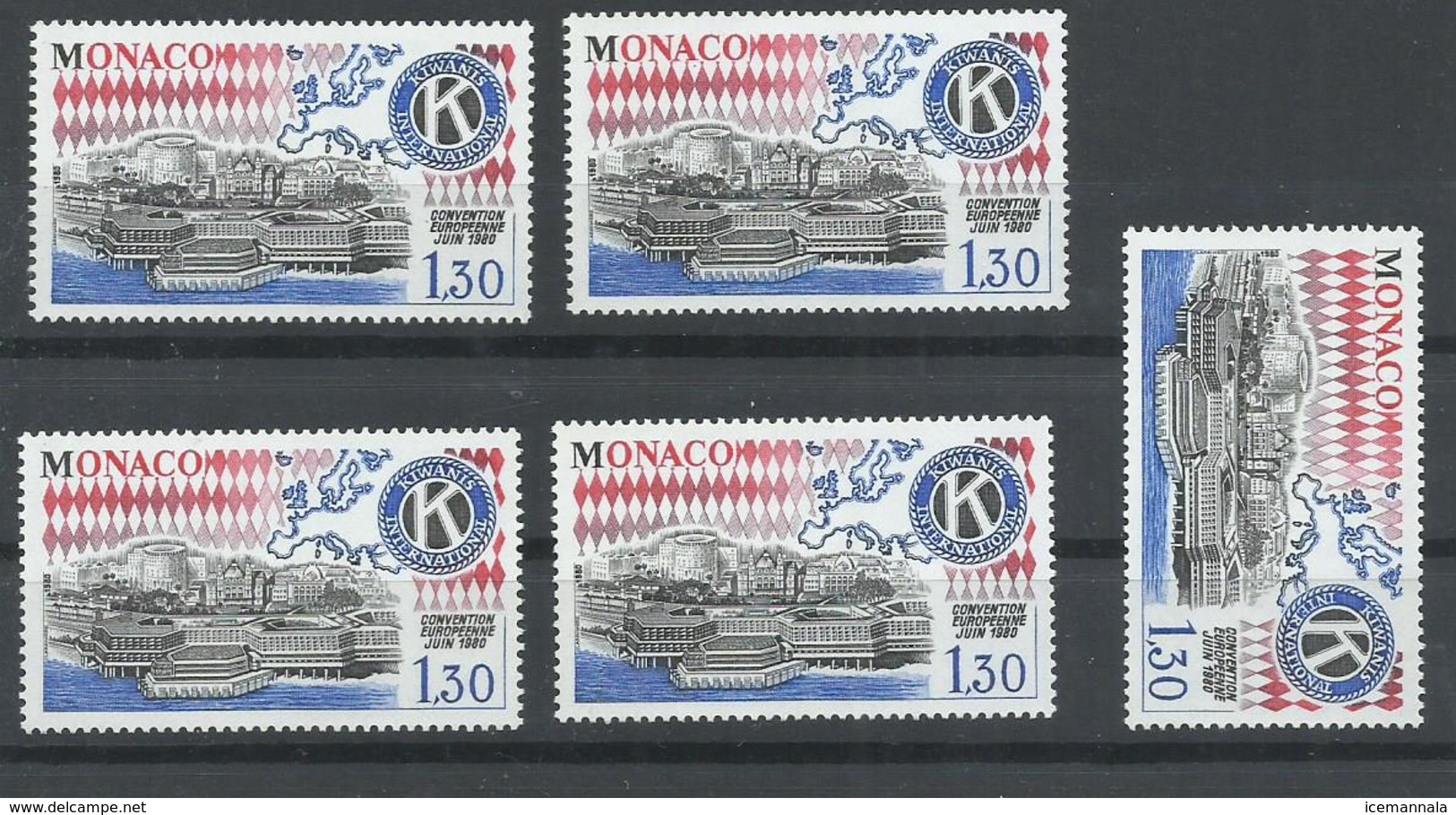 MONACO  YVERT 1230   ( 5 SERIES)  MNH  ** - Nuevos