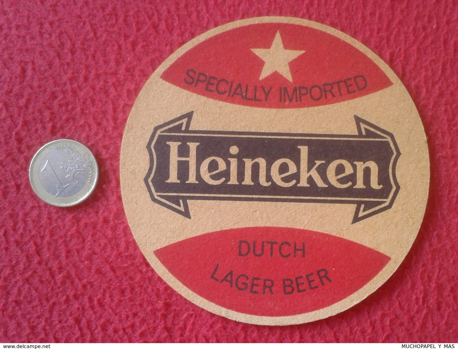 ANTIGUO POSAVASOS OLD COASTER MAT DUTCH LAGER BEER SPECIALLY IMPORTED CERVEZA CERVEJA BIER LA BIÈRE UK ? VER FOTOS Y DES - Portavasos