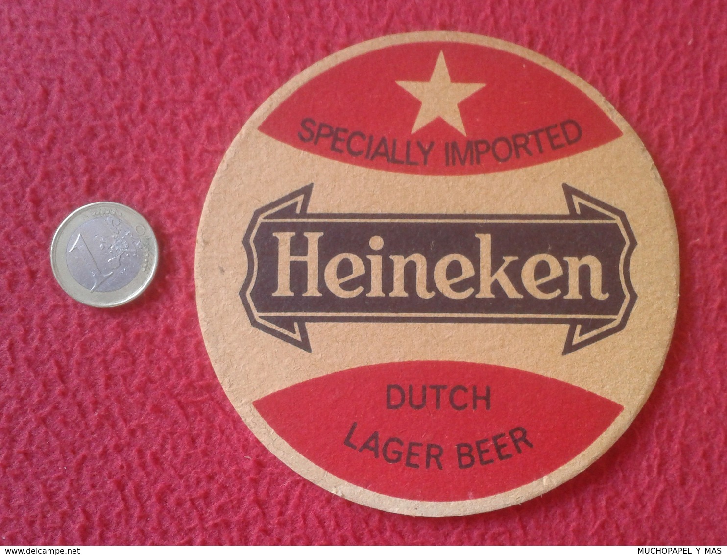 ANTIGUO POSAVASOS OLD COASTER MAT DUTCH LAGER BEER SPECIALLY IMPORTED CERVEZA CERVEJA BIER LA BIÈRE UK ? VER FOTOS Y DES - Portavasos