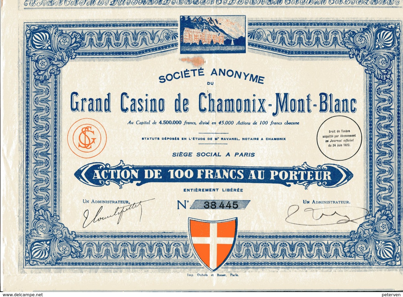 GRAND CASINO De CHAMONIX - MONT-BLANC - Casino