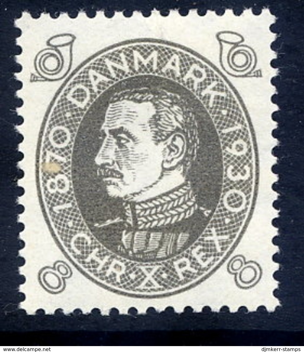 DENMARK 1930 Birthday Of King Christian X 8 Øre MNH / **.  Michel 187 - Nuovi