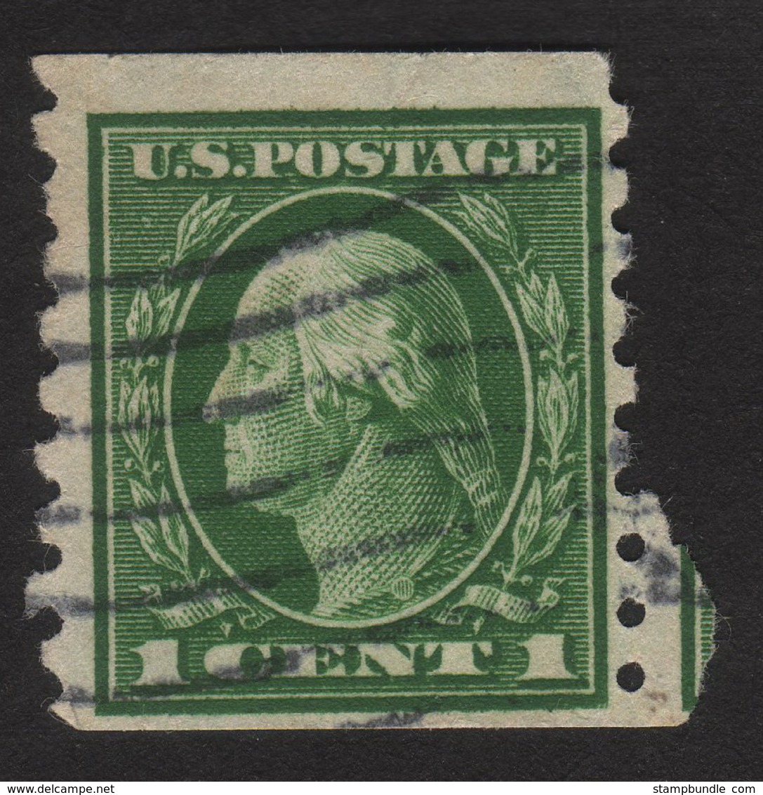 1912 US, 1c Stamp, Used, George Washington, Sc 412 - Gebraucht