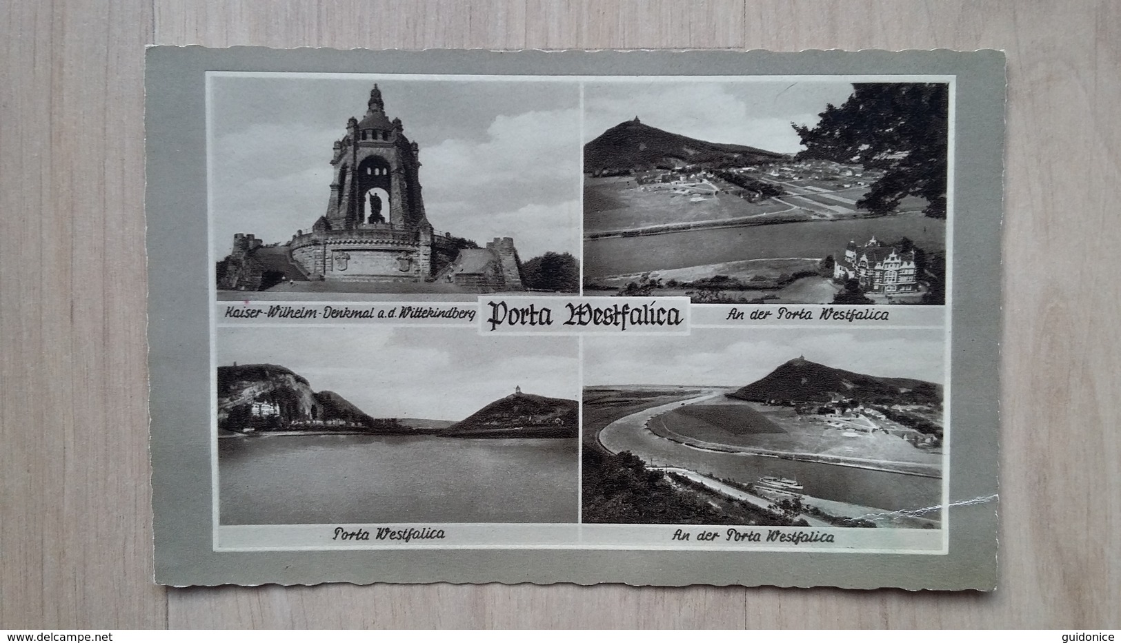 Ansichtskarte Porta Westfalica - 4 Ansichten Aus Den 1950ern - Porta Westfalica