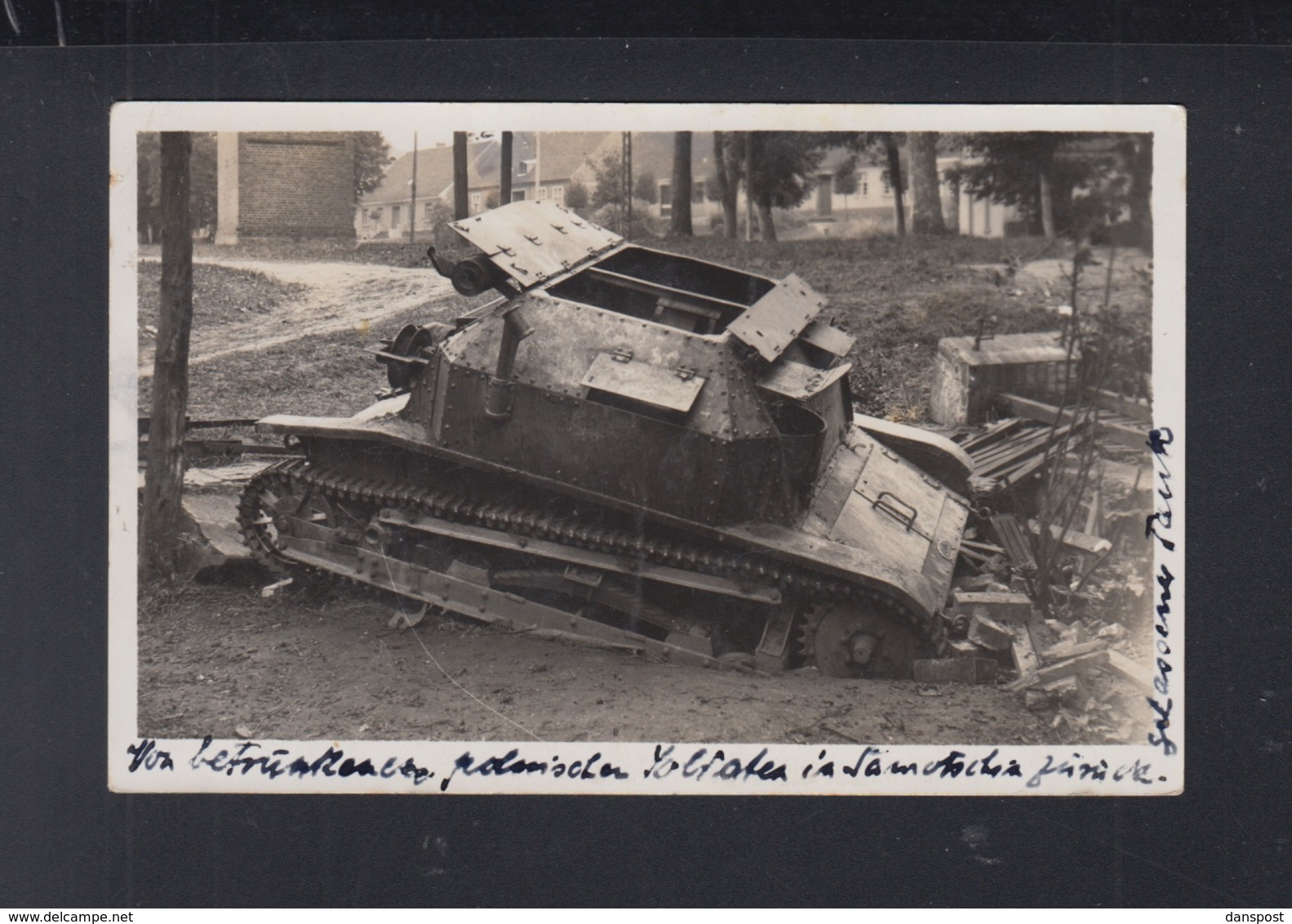 Polen Poland AK Tank In Samotschin Szamocin 1938 - Polonia