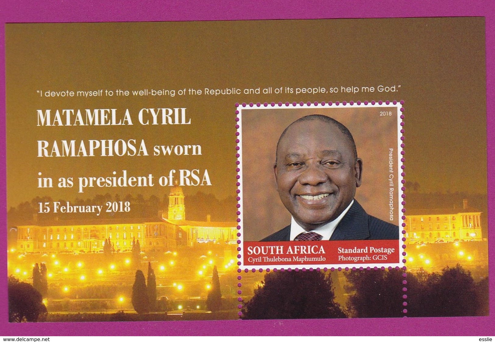 South Africa RSA - 2018 - President Matamela Cyril Ramaphosa MNH - Neufs