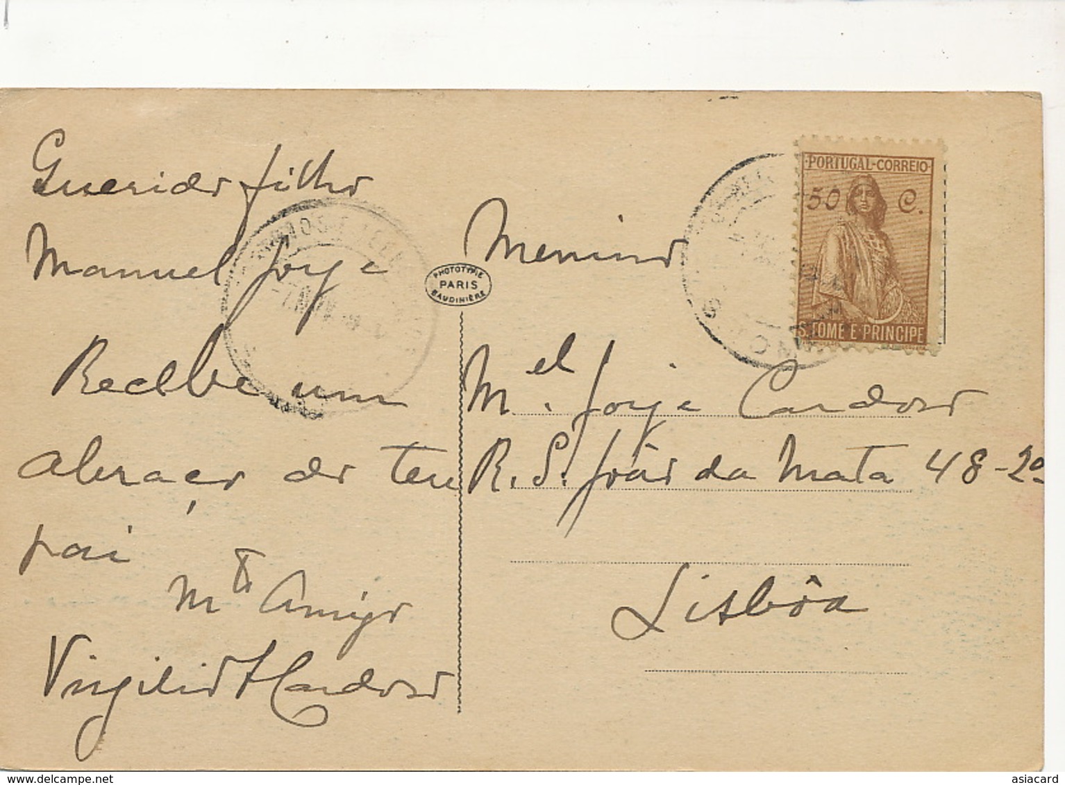 S. Tomé Principe 19 Vista Parcial De Bahia Antonio Duarte P. Used S.Tomé - Sao Tome Et Principe