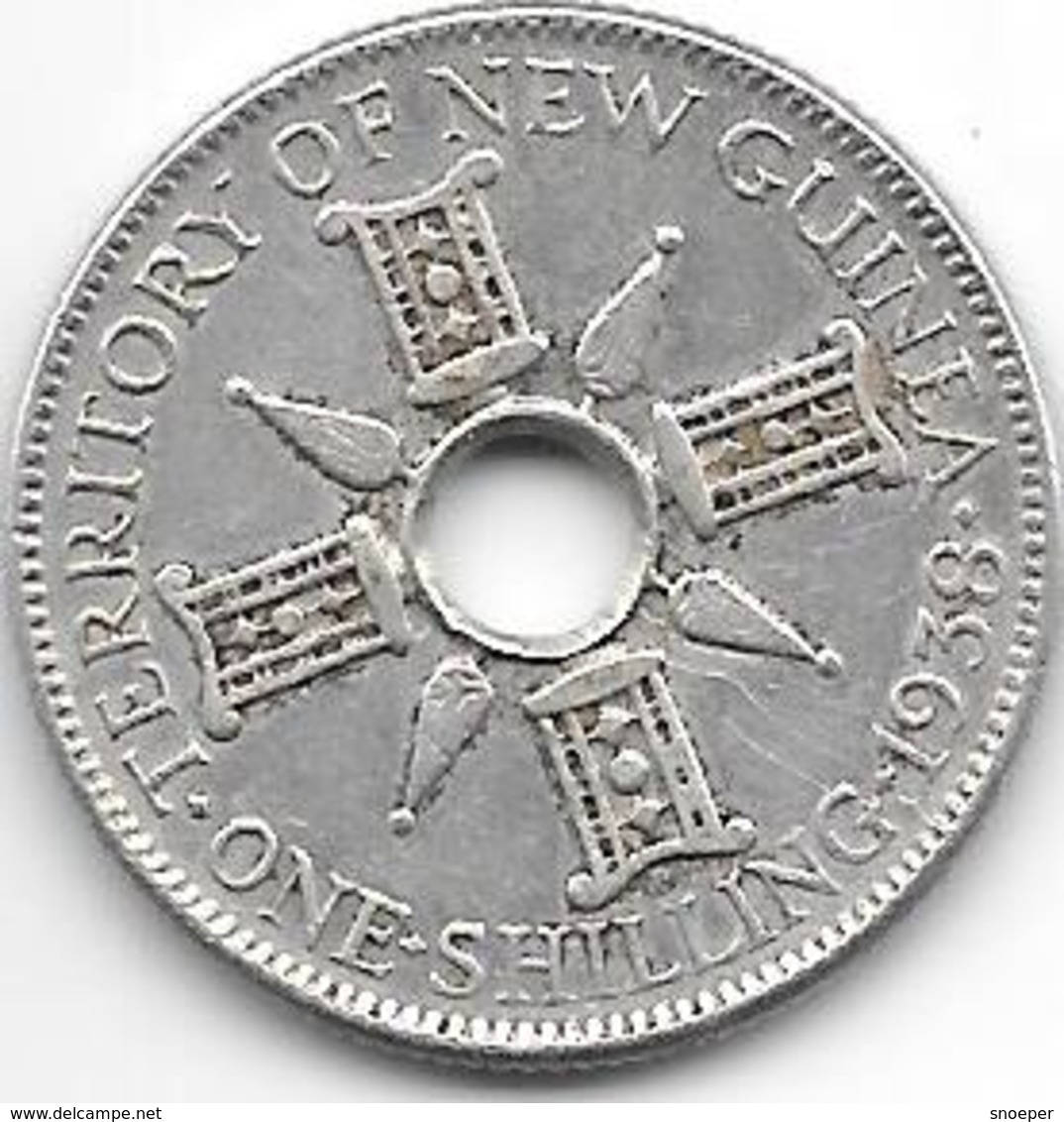 *new Guinea 1 Shilling 1938 Km 8 - Papouasie-Nouvelle-Guinée