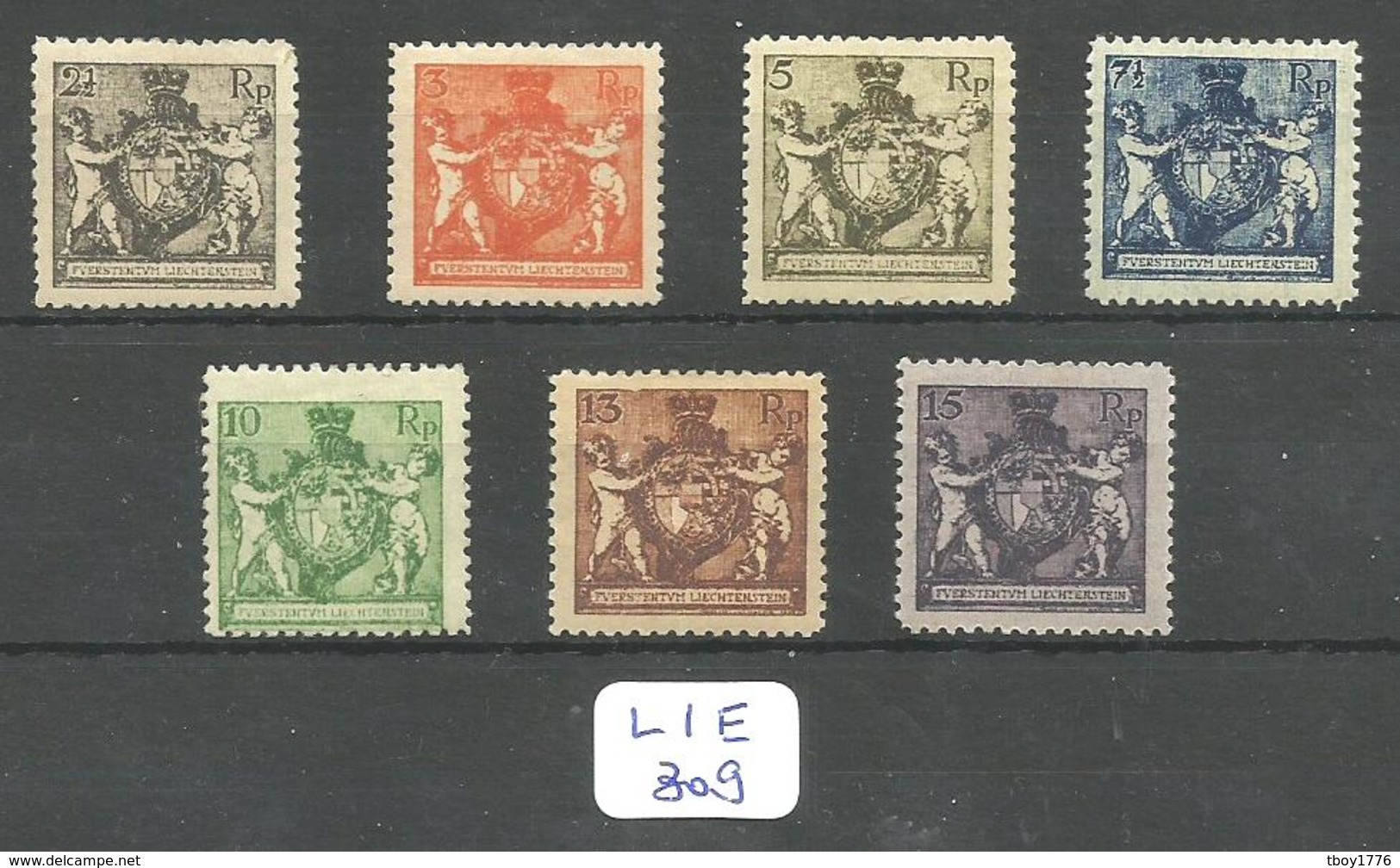 LIE Zumstein 46A/52A YT 45A/51A ** MNH - Neufs