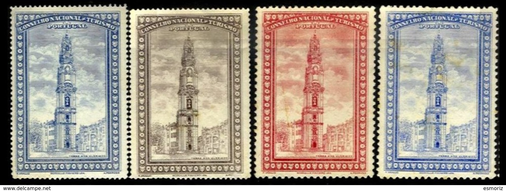 PORTUGAL, Vinhetas Tutísticas, F/VF - Neufs