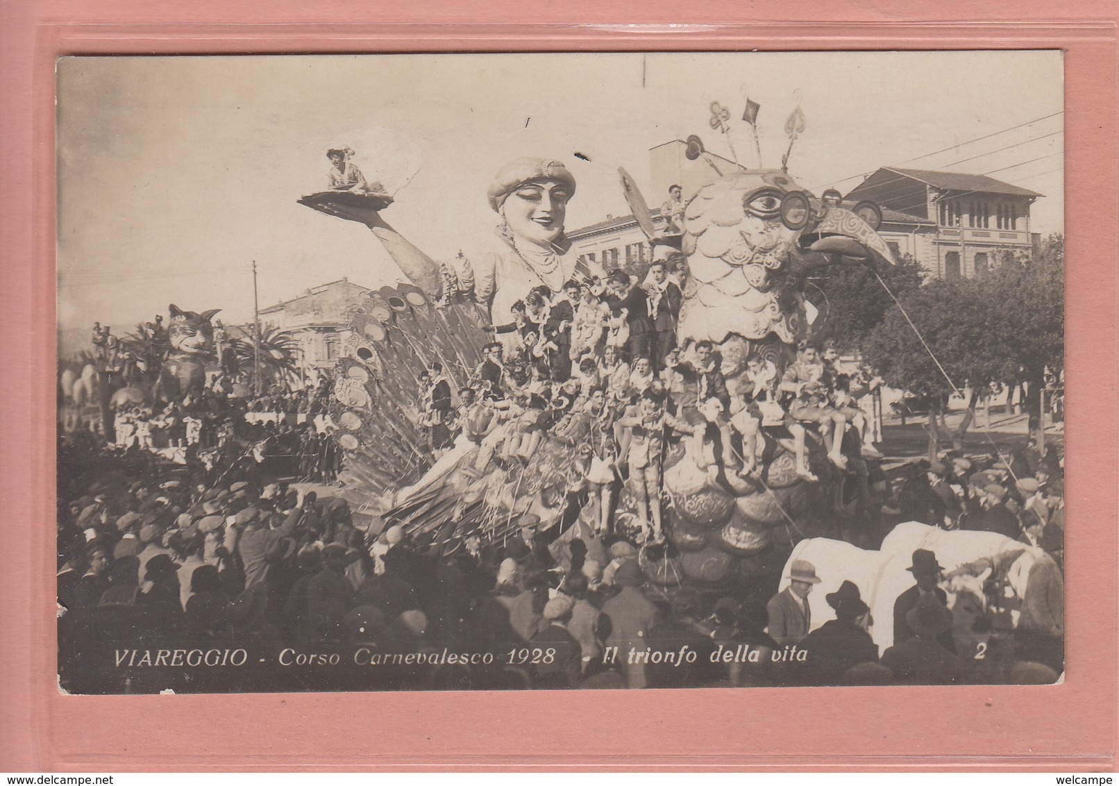 OLD PHOTO POSTCARD ITALY - ITALIA VIAREGGIO - CARNEVALE 1928 - Viareggio