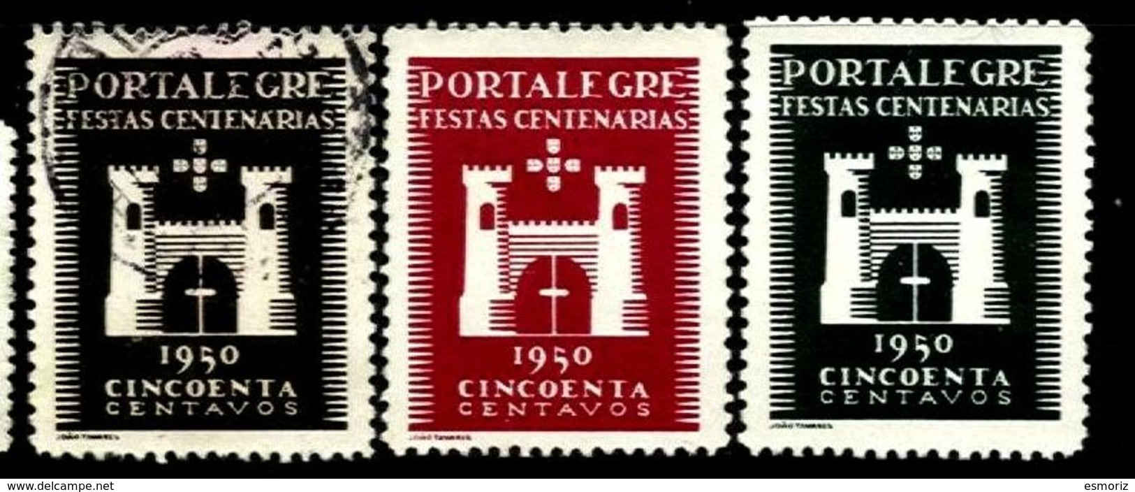 PORTUGAL, Vinhetas Tutísticas, F/VF - Neufs