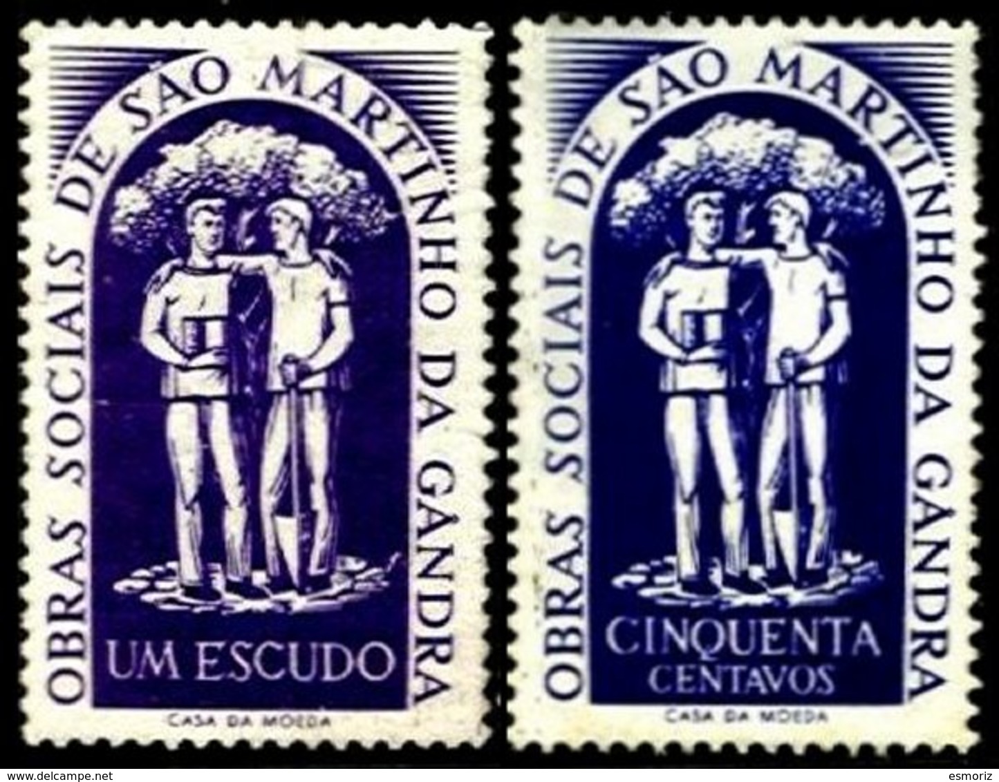 PORTUGAL, Vinhetas Tutísticas, F/VF - Neufs