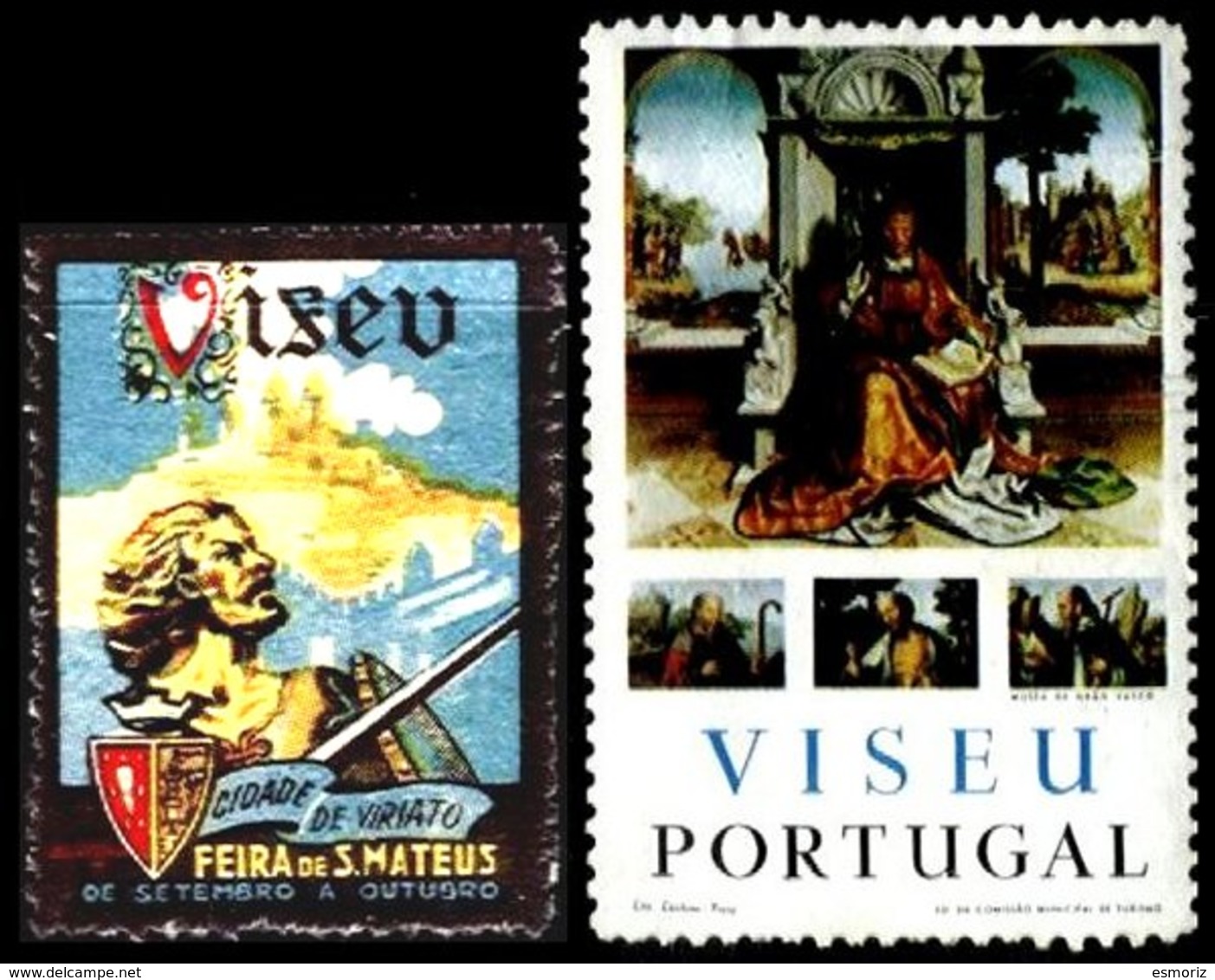 PORTUGAL, Vinhetas Tutísticas, F/VF - Neufs