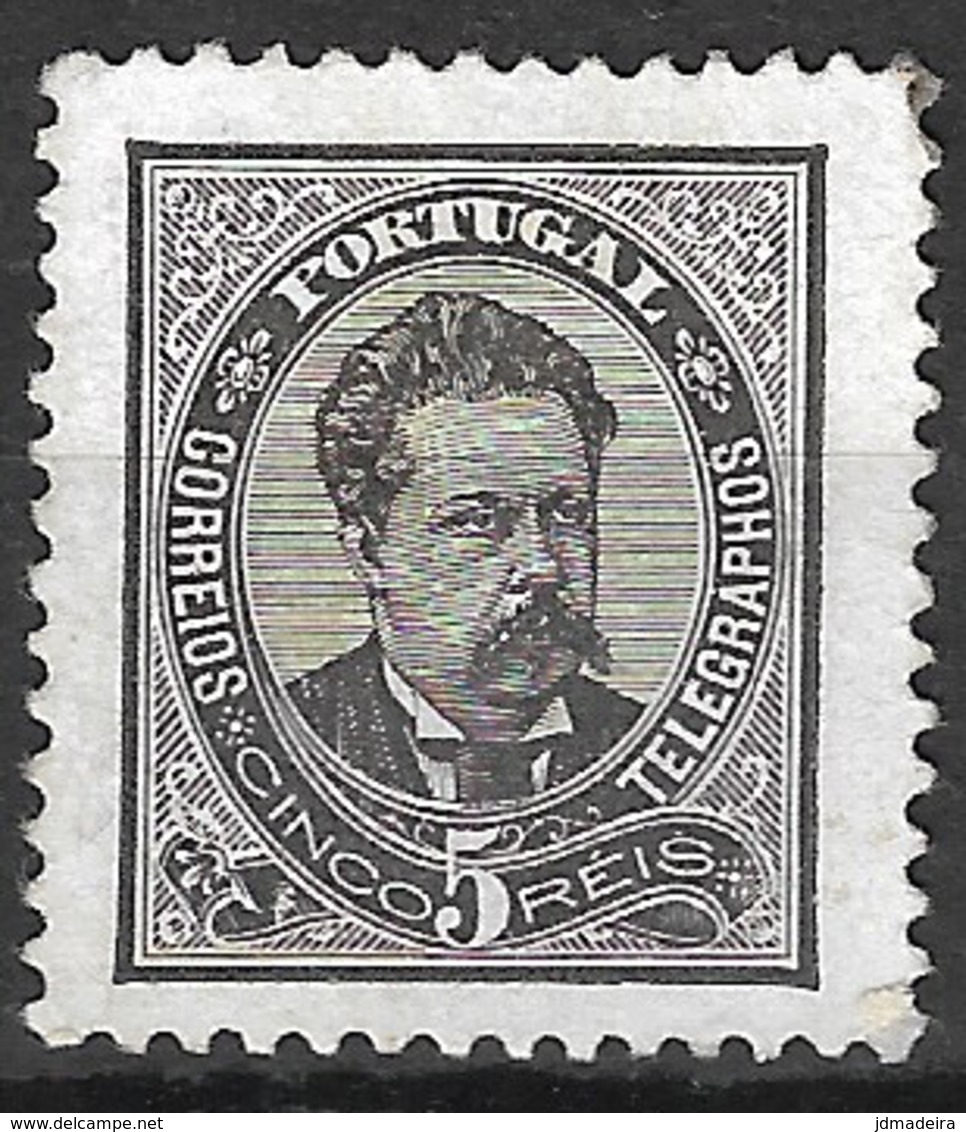 1884 King Luiz 5 Réis Perforation 11 1/2 - Unused Stamps
