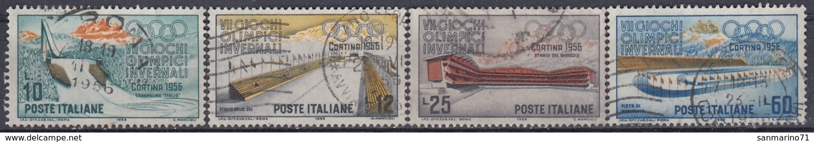 ITALY 958-961,used - Hiver 1956: Cortina D'Ampezzo