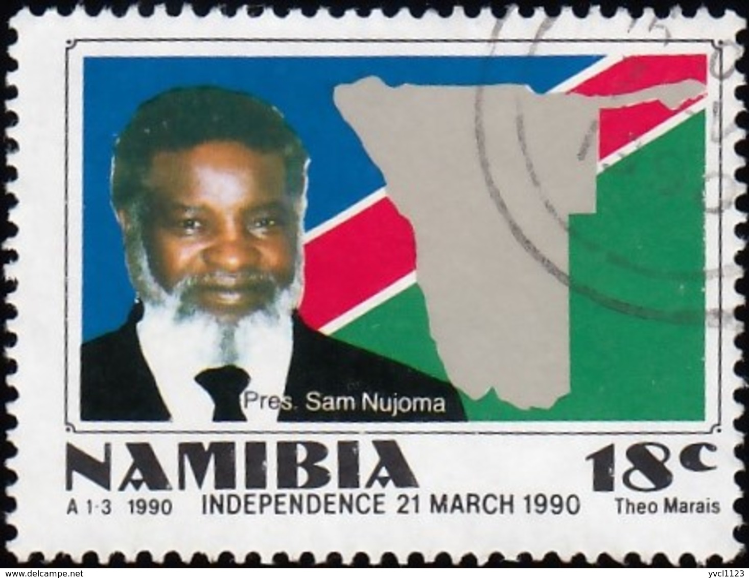 NAMIBIA - Scott #659 Pres. Sam Nujoma / Used Stamp - Namibia (1990- ...)