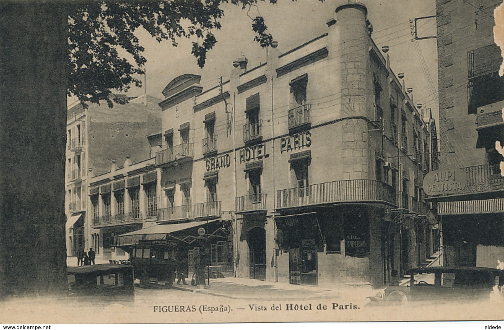 Foto Real Figueras  Calle De La AtalayVista Del Hotel De Paris  Defectos Lado Derecho - Gerona