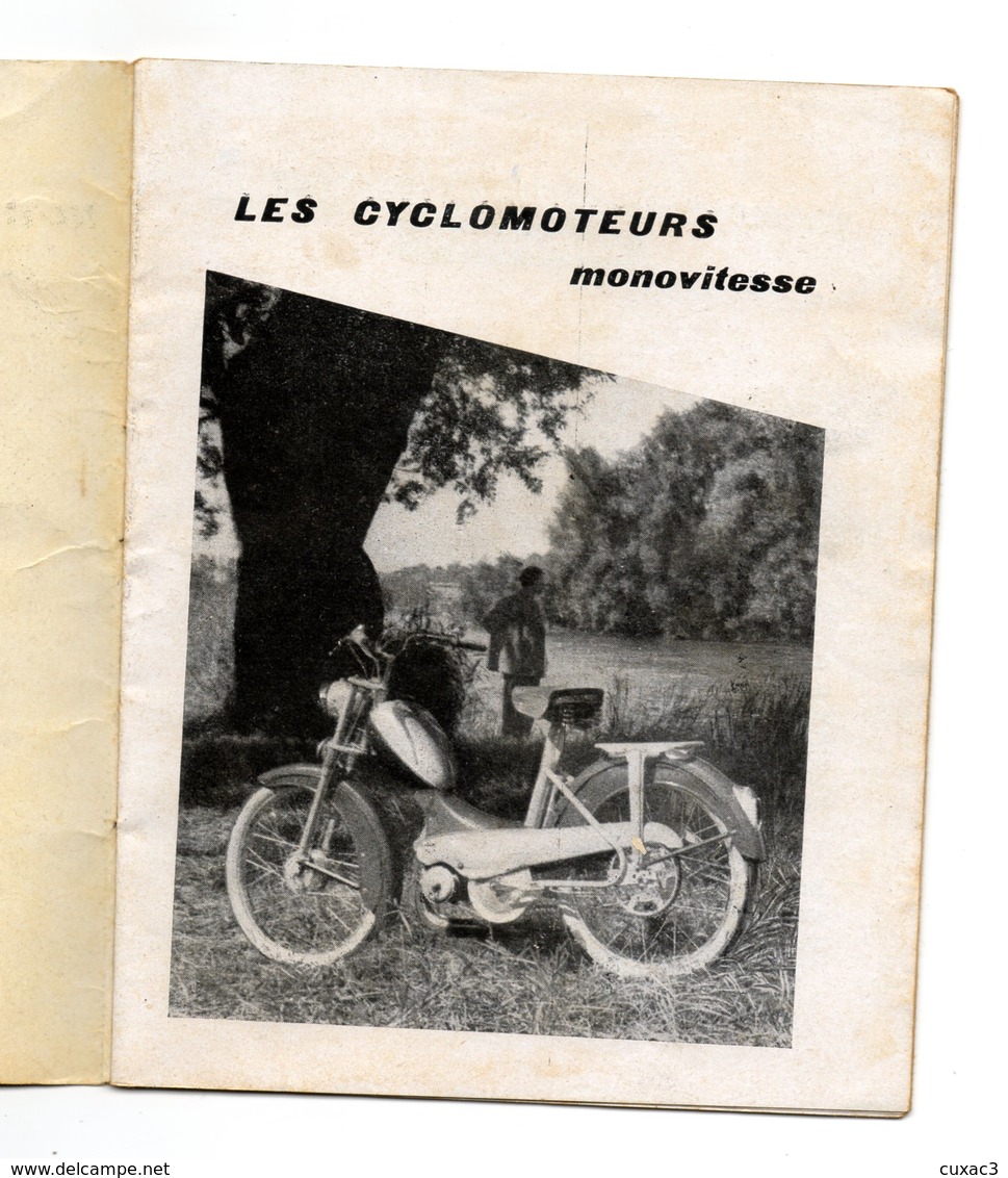 Notice D'entretienBB Monovitesse - Les Cyclomoteurs - Moto