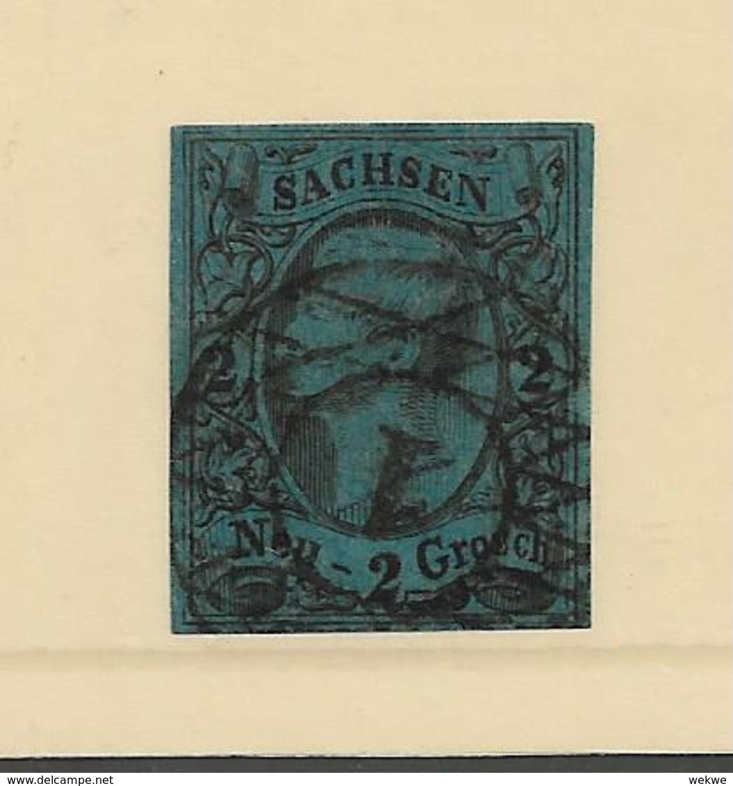 D-Sac065 / Sachsen - Mi.Nr. 10c, Stempel 1, Dresden - Sachsen