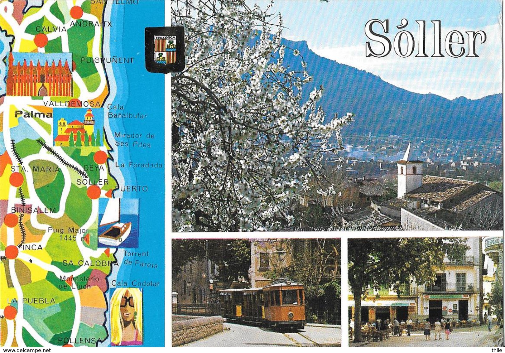 MALLORCA - SOLLER - Carte Géographique - Mallorca