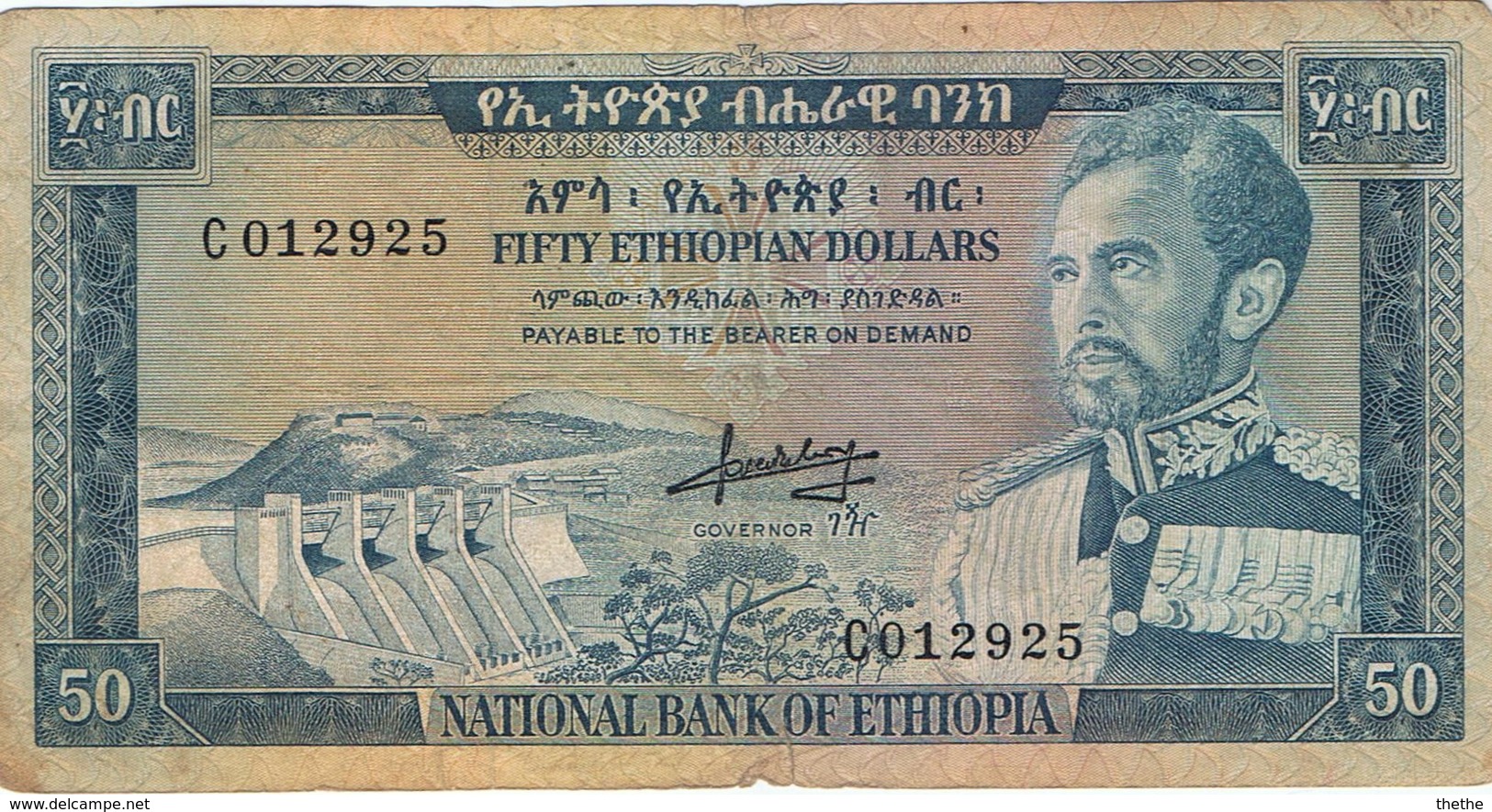 ETHIOPIE - 50 DOLLARS - Ethiopie