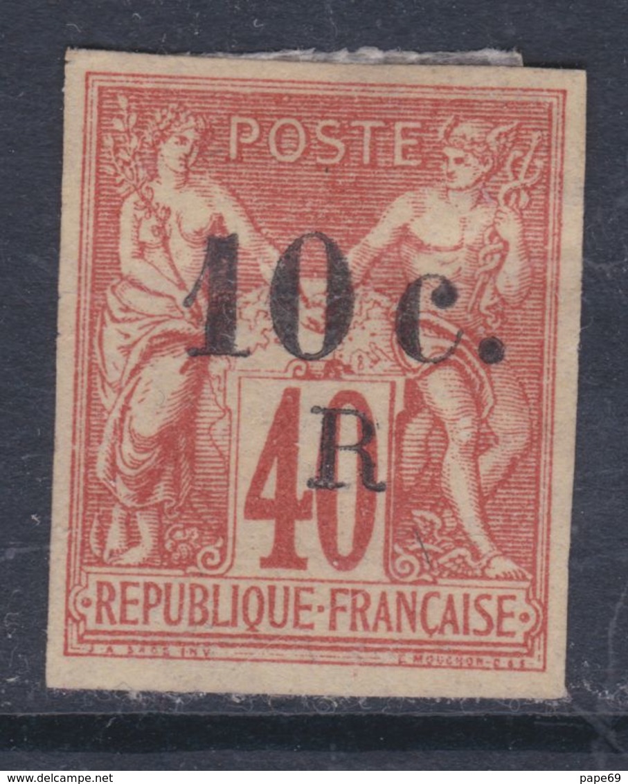 Réunion N° 9 (.) Timbres Des Colonies Françaises Surcharghés : 10 C. Sur 40 C. Neuf Sans Gomme Sinon TB - Neufs