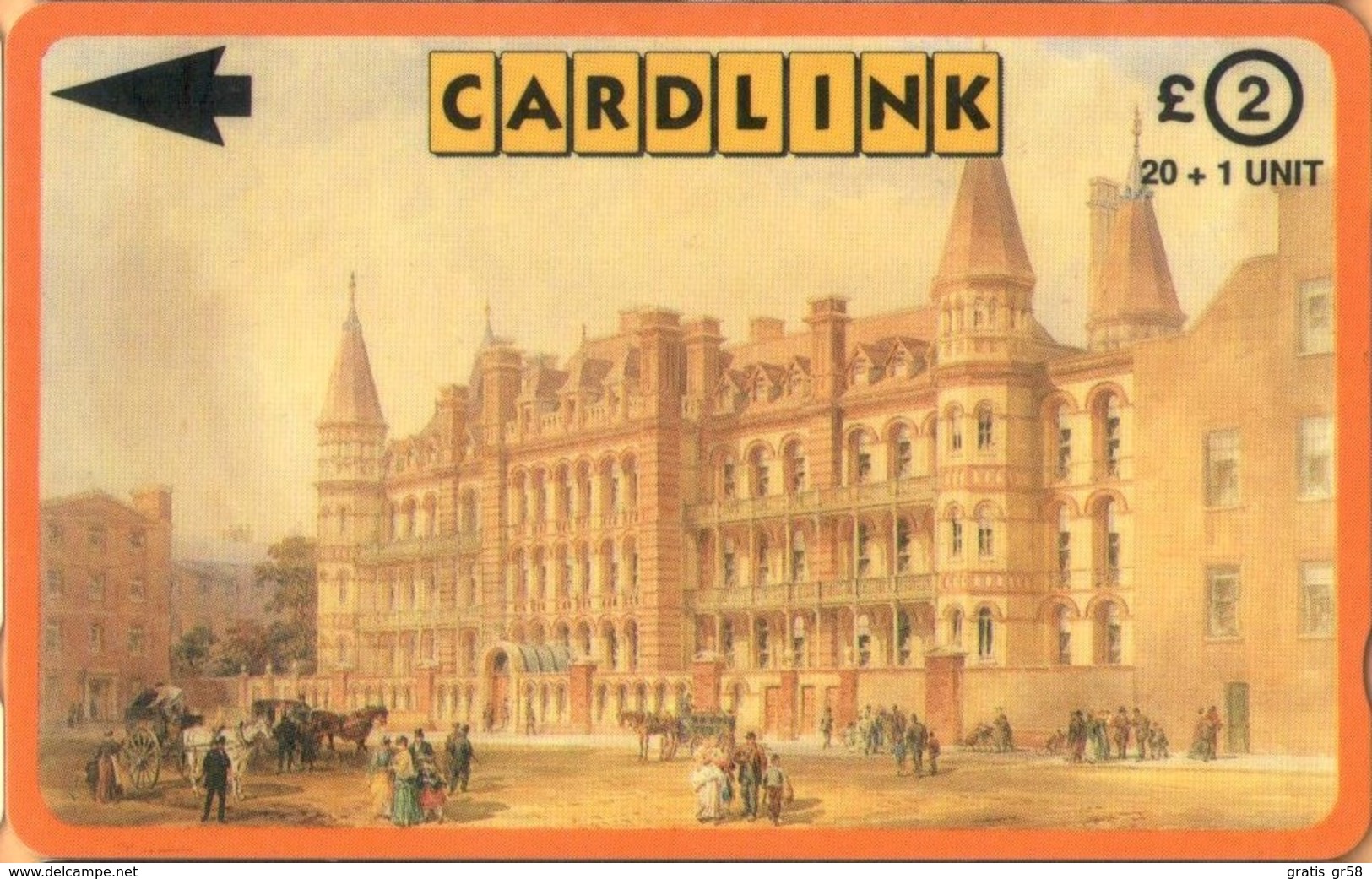 United Kingdom - GPT, 3CLKC, Cardlink, Great Ormond Street Hospital, Italian Hospital, 20+1 U, 3,000ex, Used - Eurostar, Cardlink & Railcall