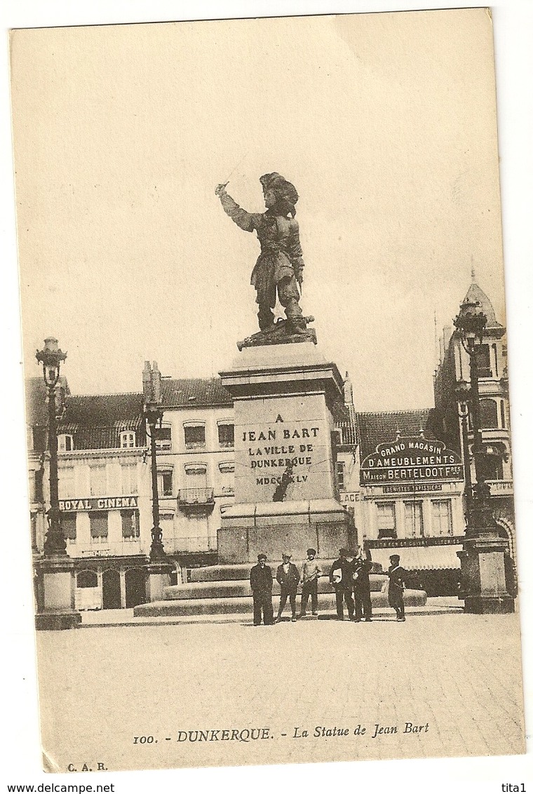 59-87- Dunkerque - La Statue De Jean Bart (N°100) - Dunkerque