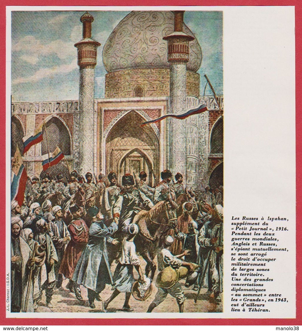 Les Russes à Ispahan. "petit Journal" De 1916. Iran. Encyclopédie De 1970. - Autres & Non Classés