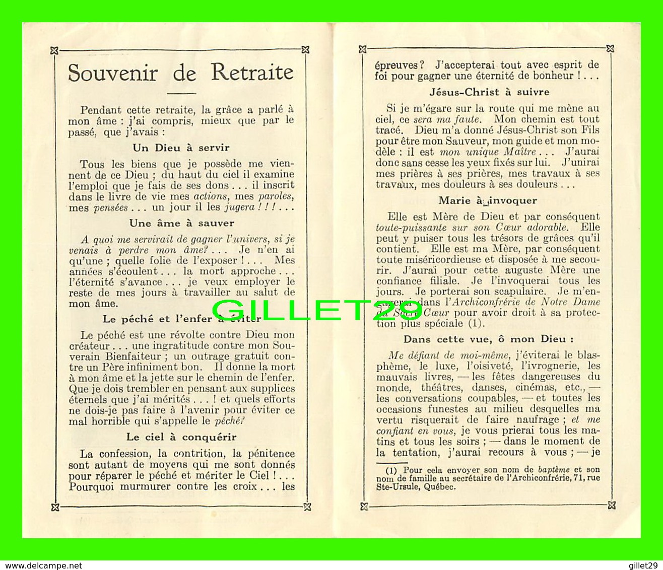 RELIGIONS - NOTRE-DAME DU SACRÉ-COEUR, PRIEZ POUR NOUS - MISSIONNAIRES DU SACRÉ-COEUR, 1929 - 4 PAGES - - Vierge Marie & Madones