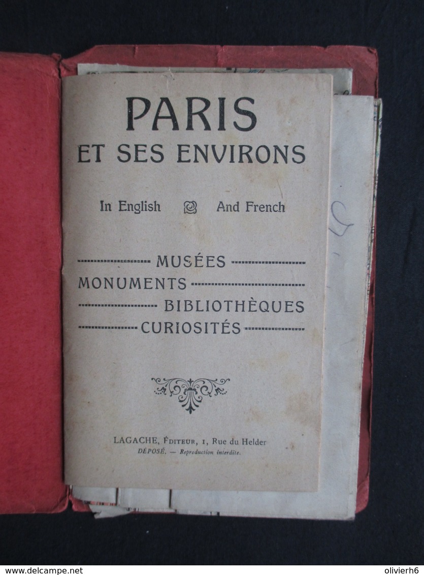 VP PLAN (V1823) PARIS ET SES ENVIRONS (2 Scans) Monumental Métropolitain - Cartes Géographiques