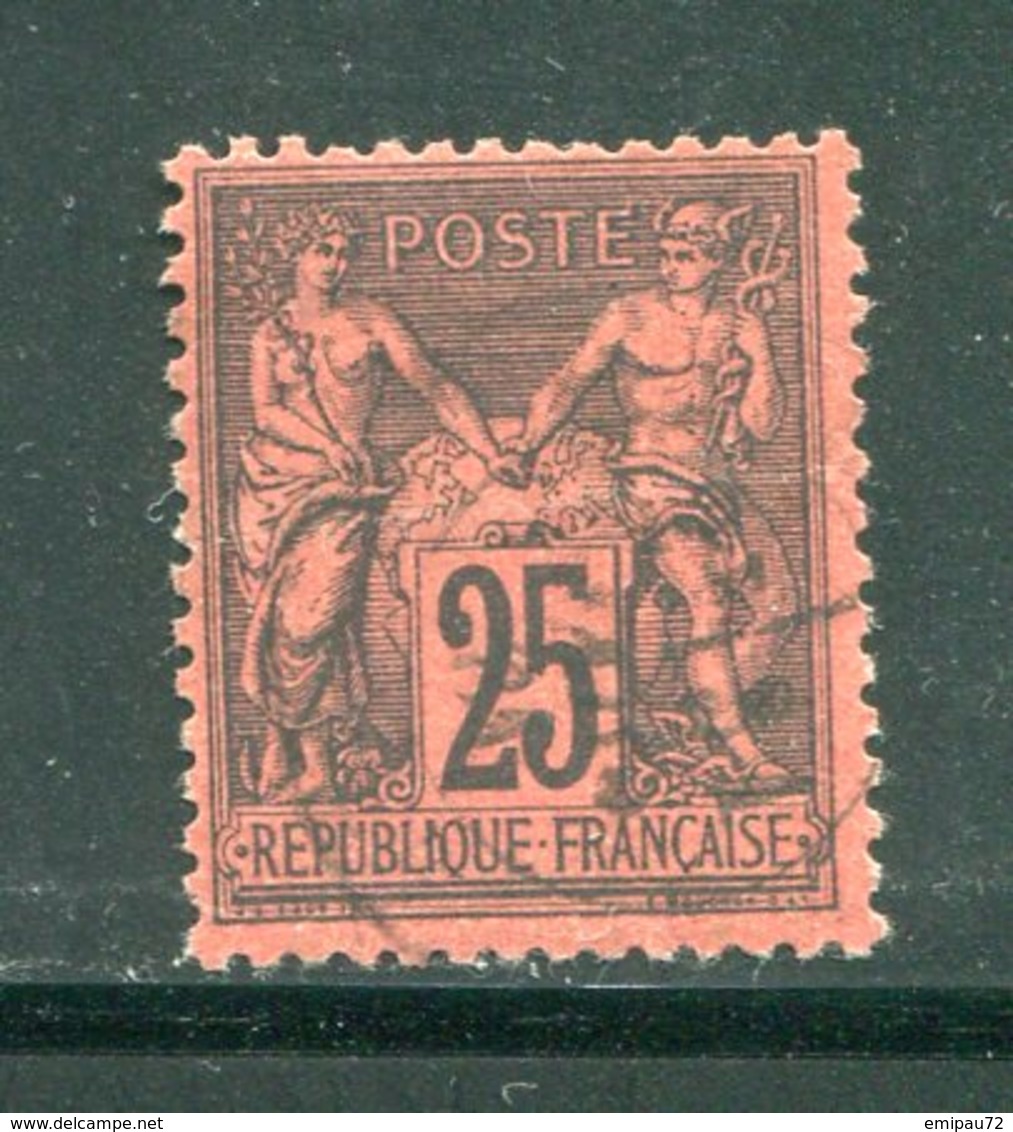 FRANCE- Y&T N°91- Oblitéré - 1876-1898 Sage (Type II)