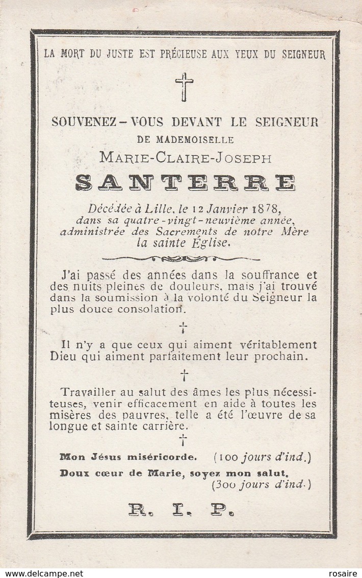 Marie Claire Joseph Santerre-lille 1878 - Images Religieuses