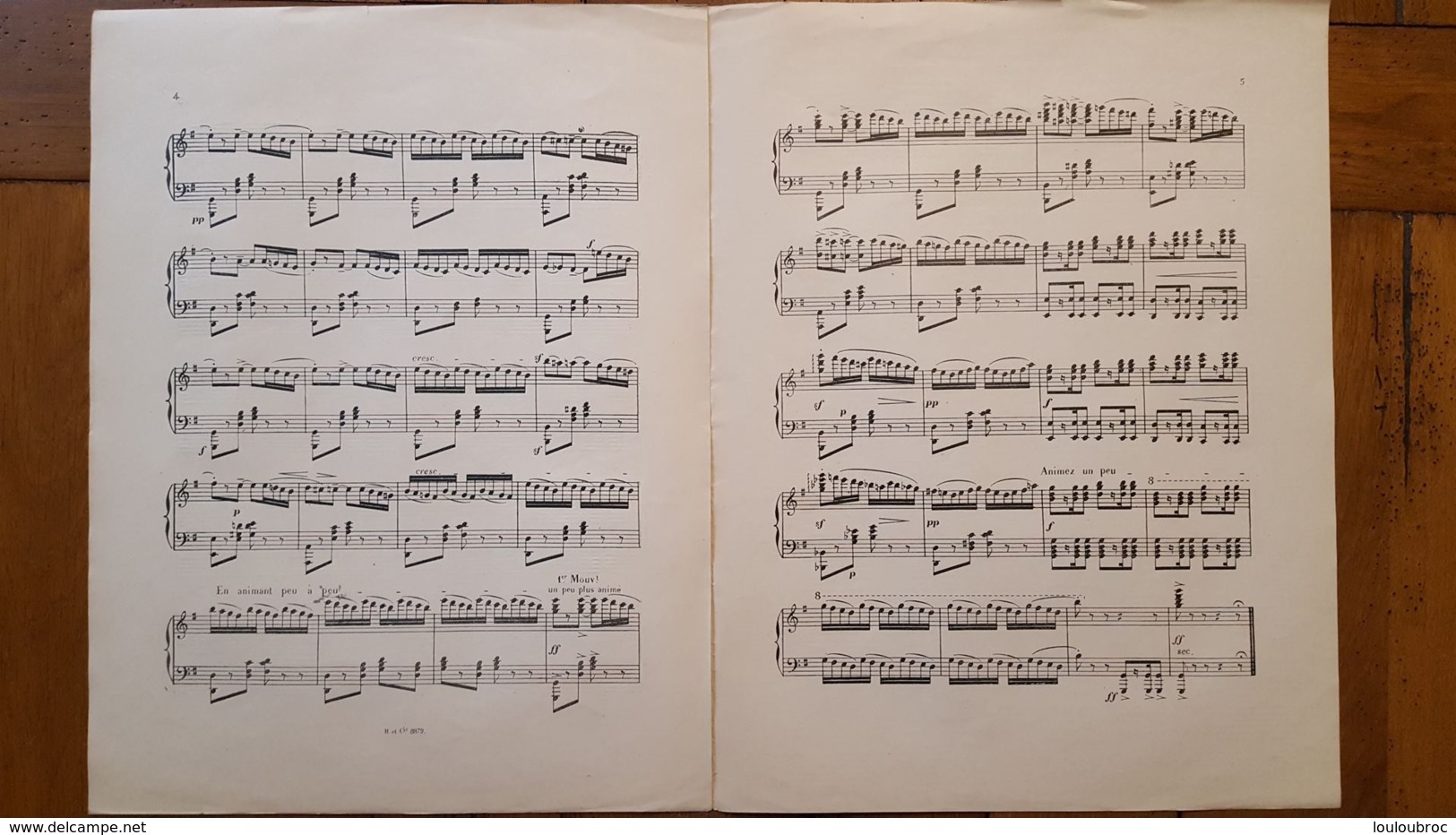 PARTITION ARAGONAISE EXTRAITE DU BALLET DU CID MUSIQUE DE J.  MASSENET - Autres & Non Classés