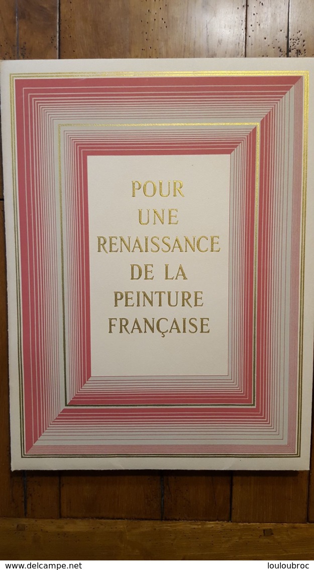 POUR UNE RENAISSANCE DE LA PEINTURE FRANCAISE 112 PAGES NOMBREUX NUS FEMININS FRAIS DE PORT OFFERT - Art