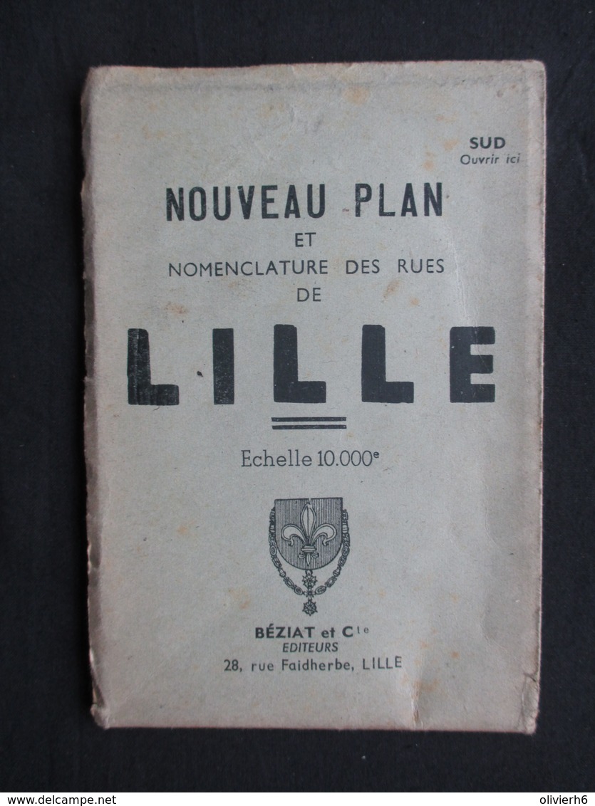 VP PLAN (V1823) LILLE Echelle 1/10.000e (2 Scans) Béziat Et Cie - Geographical Maps