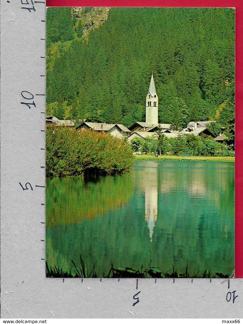 CARTOLINA VG ITALIA - GRESSONEY ST. JEAN (AO) - Scorcio Panoramico Ed Il Laghetto - 10 X 15 - ANN. 1988 - Altri & Non Classificati