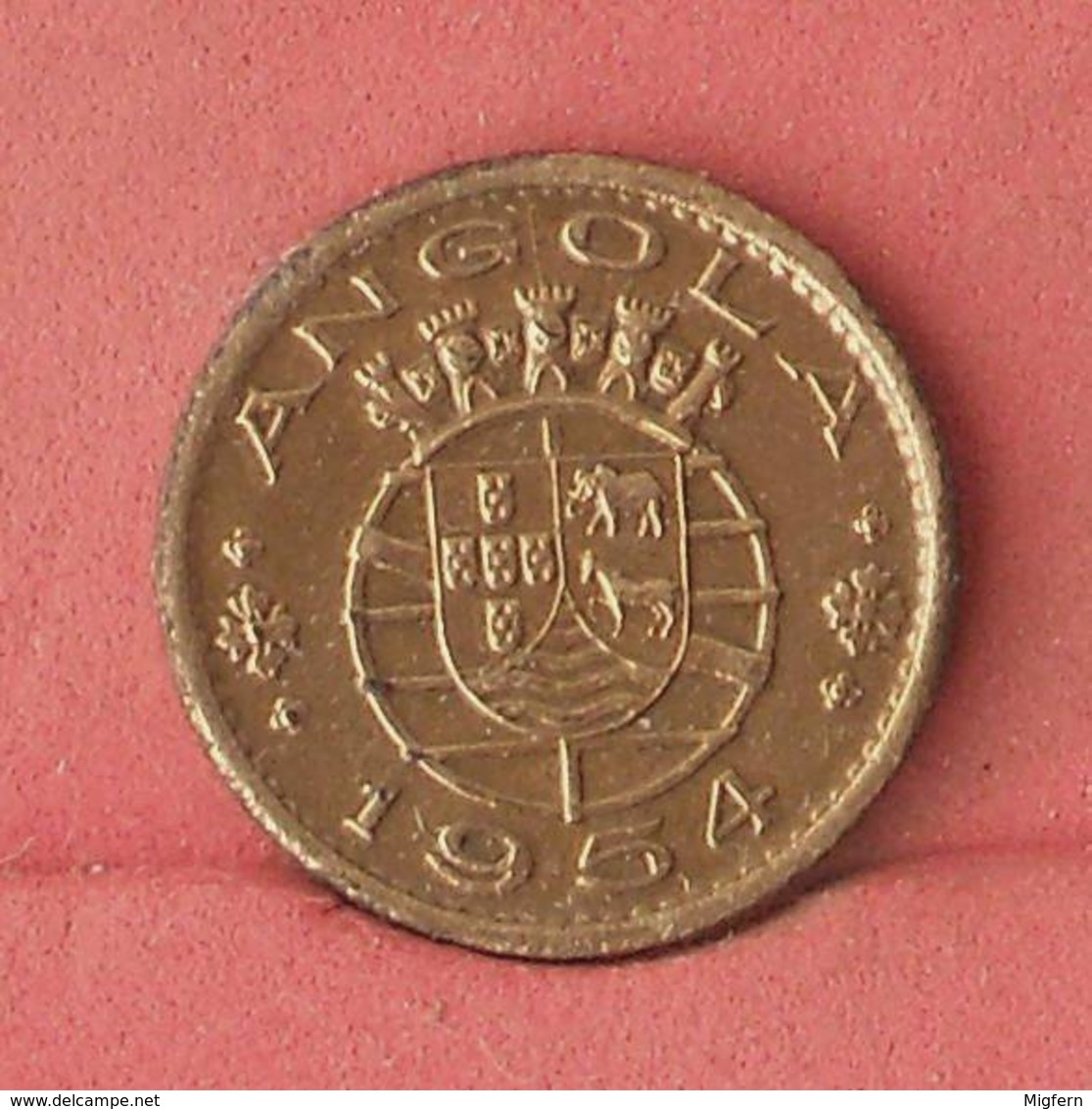 ANGOLA 50 CENTAVOS 1954 -    KM# 75 - (Nº10843) - Angola