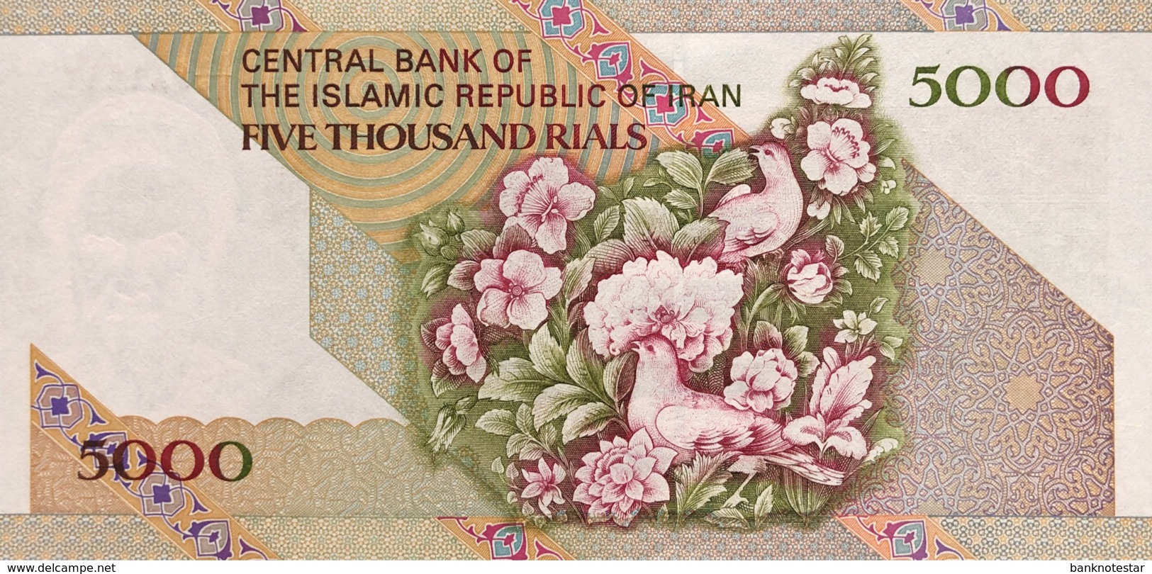 Iran 5.000 Rials, P-145e  - UNC - Signature 30 - Iran