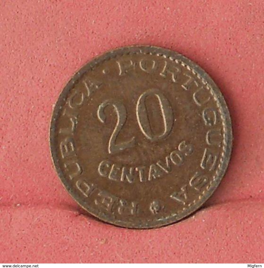 ANGOLA 20 CENTAVOS 1962 -    KM# 78 - (Nº10847) - Angola