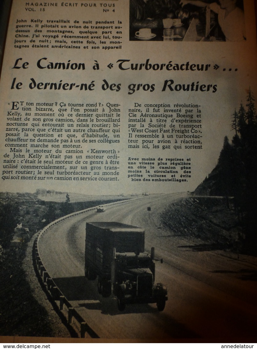 1953 MÉCANIQUE POPULAIRE: Maison Anti-atomique;Dressage Chien De Chasse;Faire Une Fausse-vraie Pierre Précieuse;etc - Andere & Zonder Classificatie